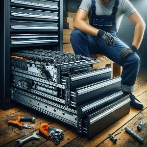 Industrial Strength Heavy-Duty Drawer Slides for heavy-duty workbenches with cabinets-2